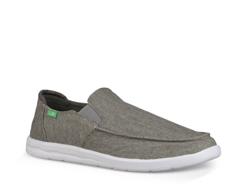 Sanuk Mens Hi Five Grey Shoes | SGMUAR743